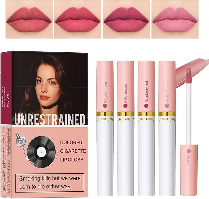 4-Shade Lip Tint Set – Waterproof & Long-Lasting
