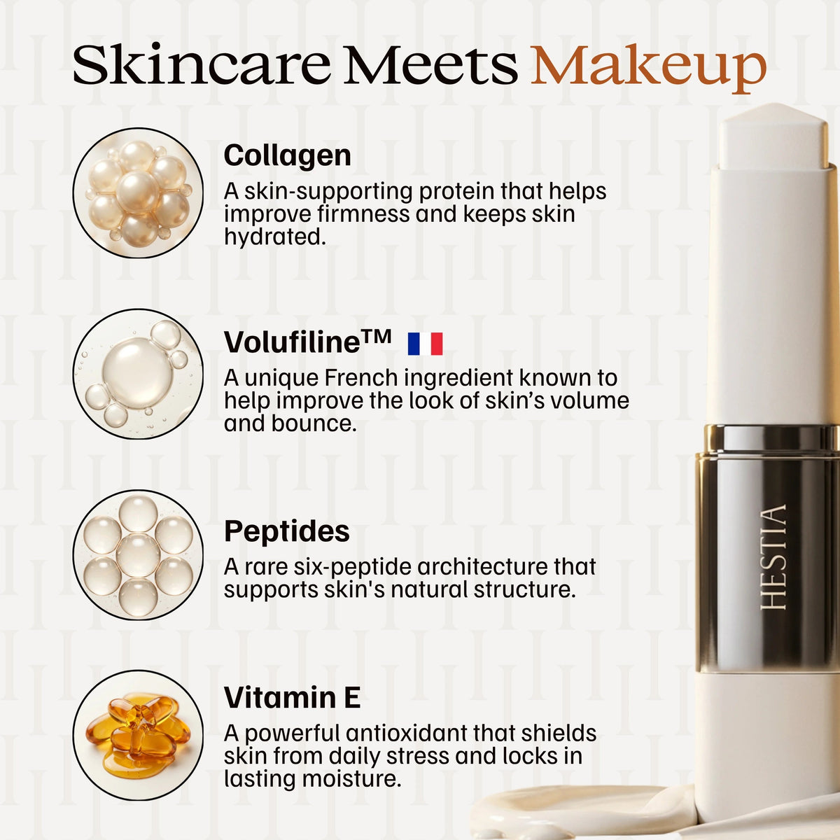 Korean 2-in-1 Color-Changing Foundation Stick with Travel Brush