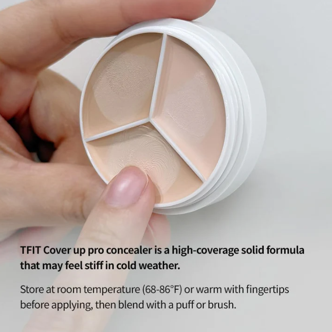 T FIT Buy 1 Get 1 Free, Cover Up All Pro Concealer | 3 in 1 concealer palette Full coverage