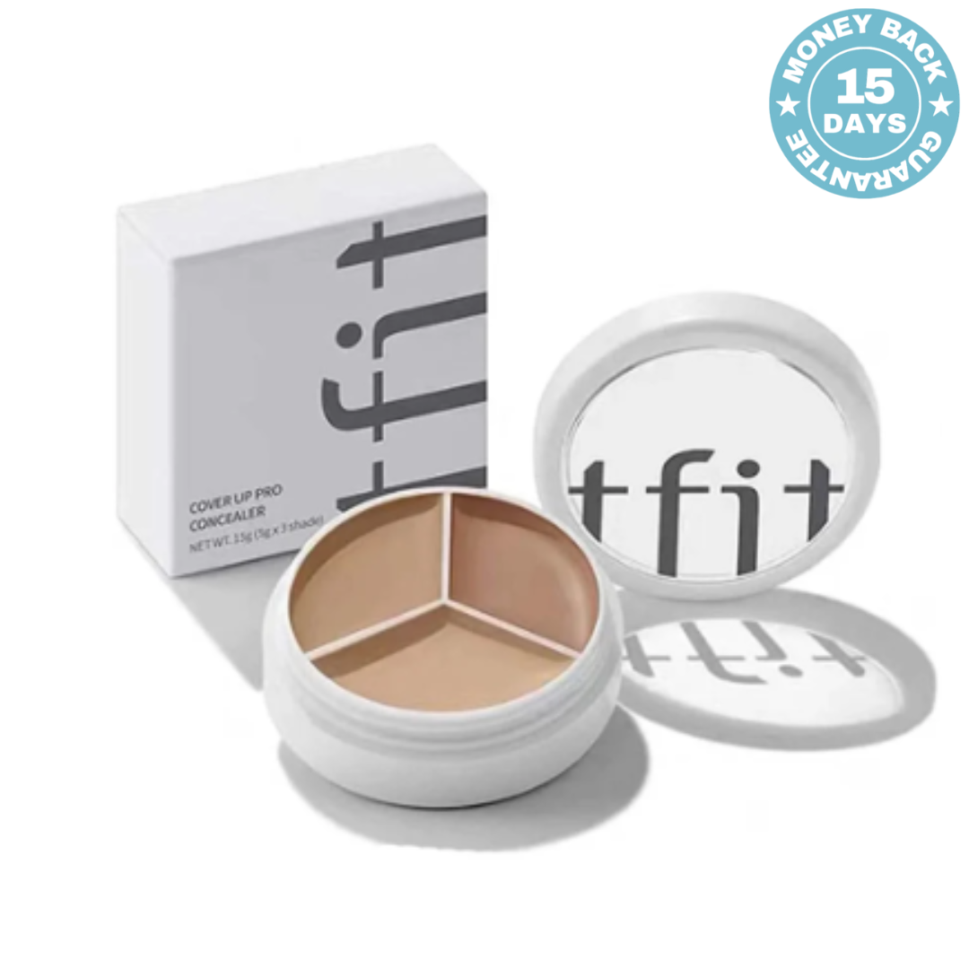 T FIT Buy 1 Get 1 Free, Cover Up All Pro Concealer | 3 in 1 concealer palette Full coverage